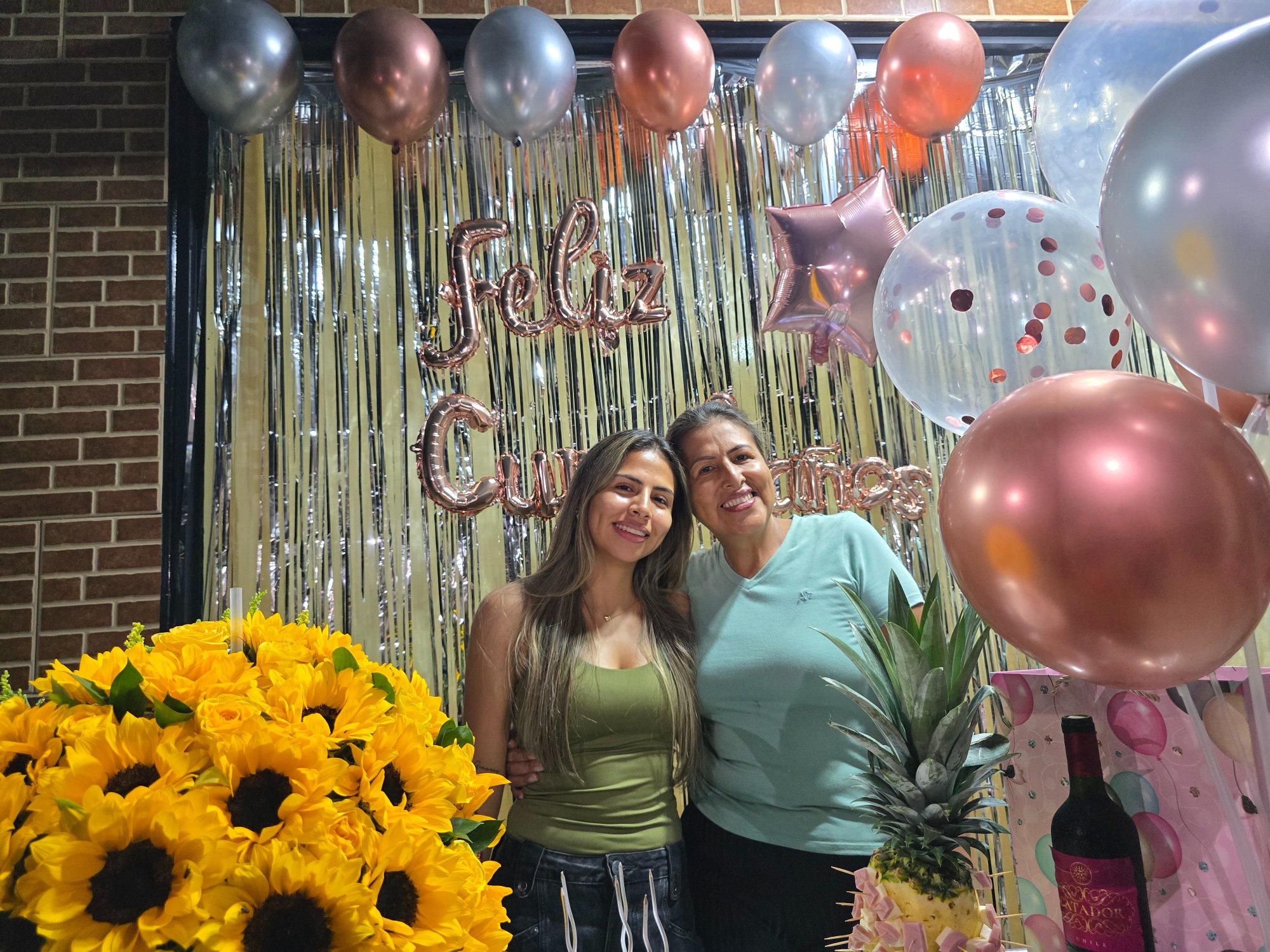 Feliz cumpleaños con mamá